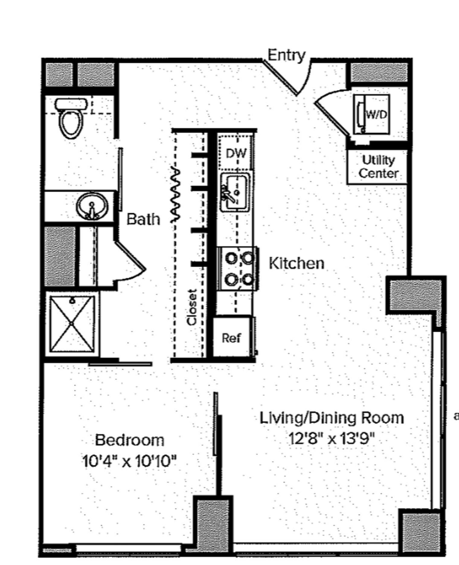 Apartment Blueground Theater Dist Gym Nr Entertainment Bos-1075 *